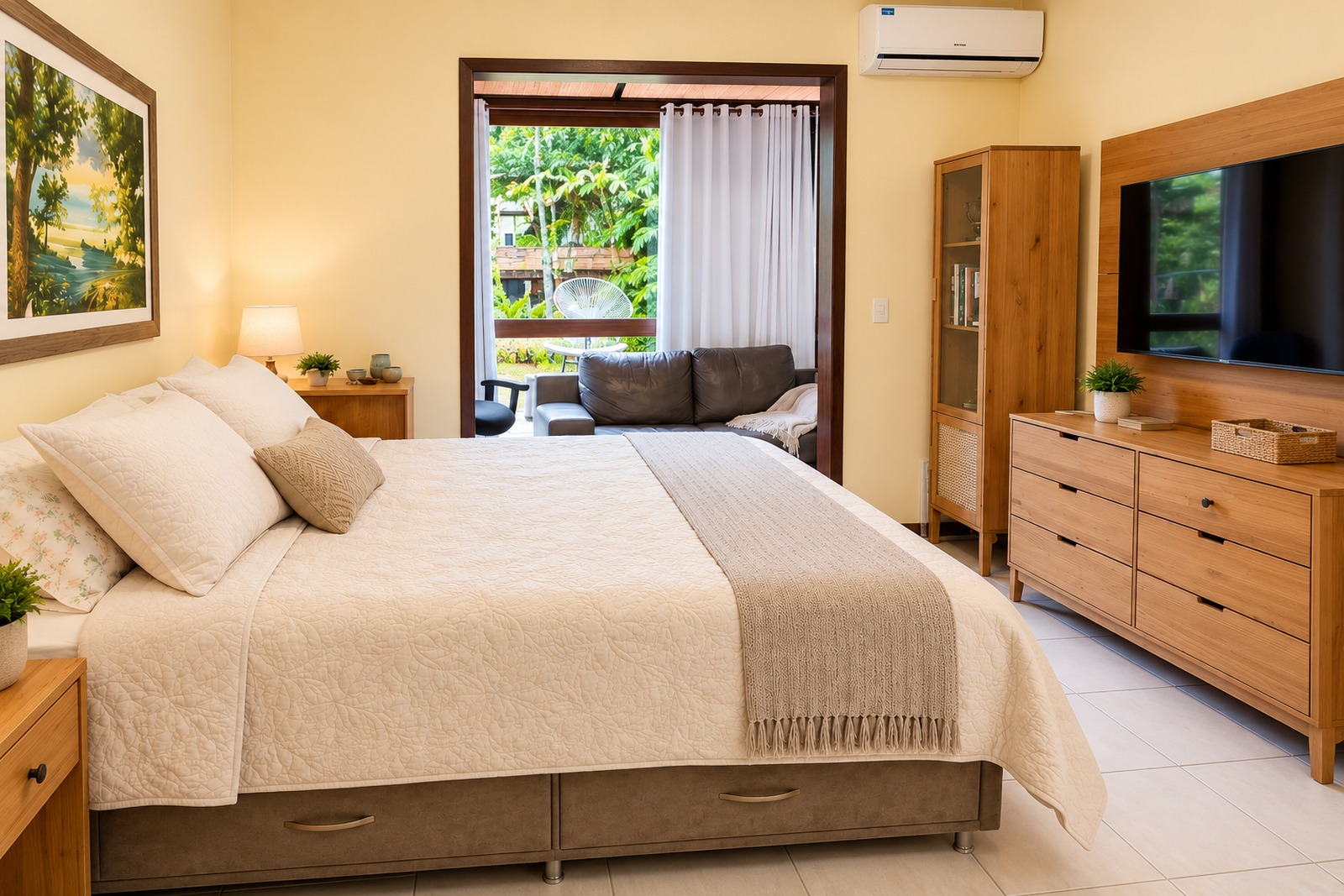 Casa de alto padrão à venda no Parque São Jorge, Itacorubi, Florianópolis — suíte master com closet